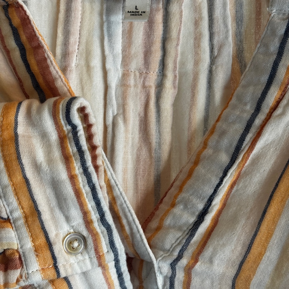 Liverpool Ragland Los Angeles Ragland Peasant Blouse Boho Fray Top  🪴 - Picture 3 of 5